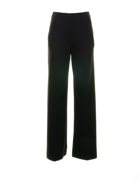 Women's Black Milanese Stitch Trousers