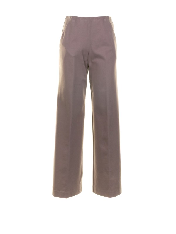 Pantalone marrone punto milano donna