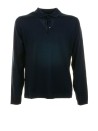 Maglioncino a polo blu navy uomo