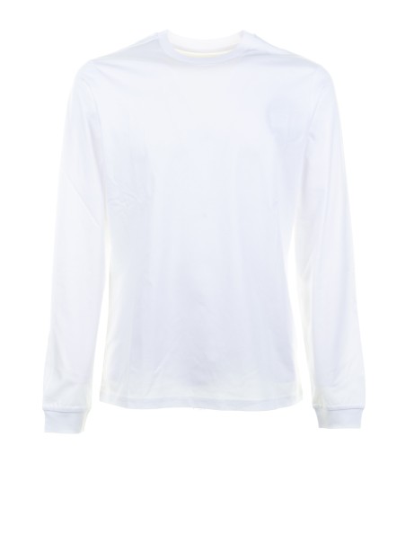 T-shirt bianca a maniche lunghe T-shirt bianca a maniche lunghe