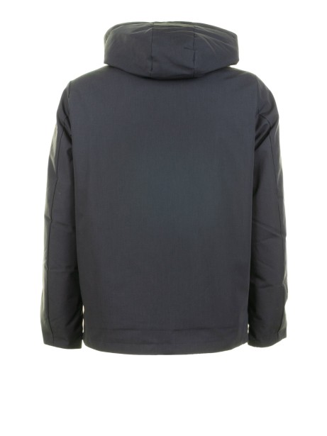 Giubbino grigio scuro con zip e cappuccio 2