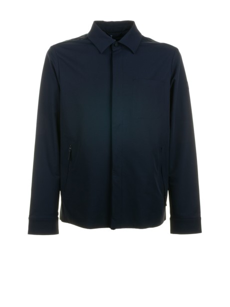 Giacca blu navy corta con colletto