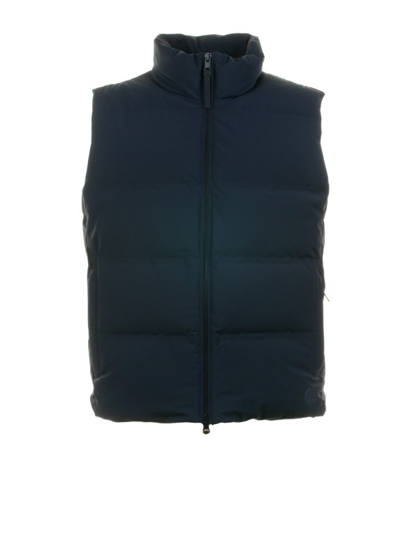 Smanicato trapuntato blu navy con zip Smanicato trapuntato blu navy con zip