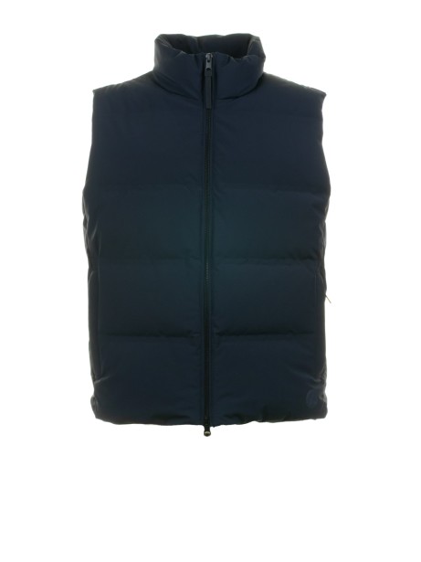 Smanicato trapuntato blu navy con zip Smanicato trapuntato blu navy con zip