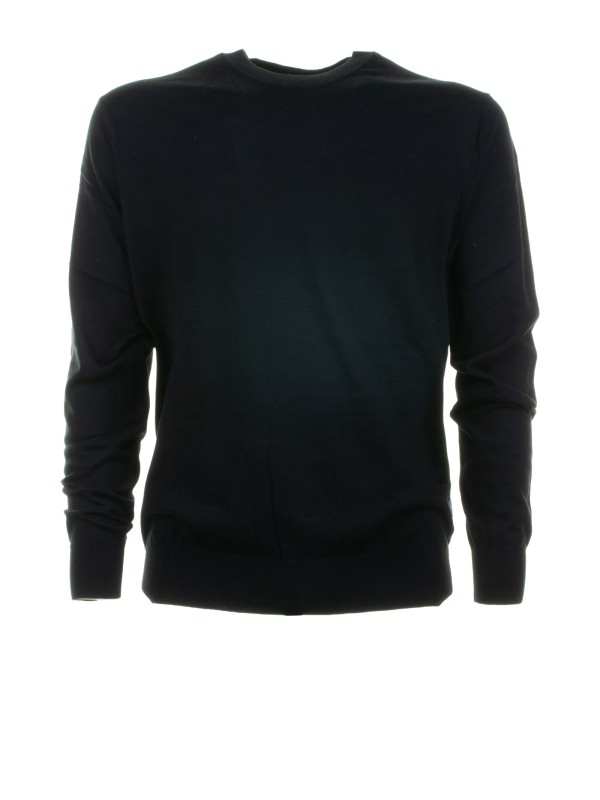 Maglia girocollo nera uomo Maglia girocollo nera uomo