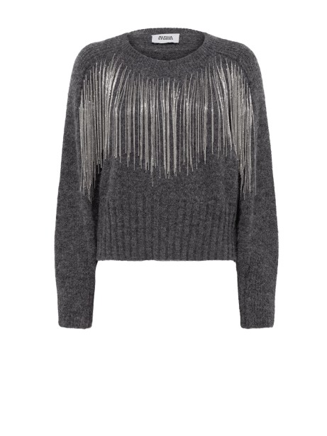 Maglia girocollo grigio scuro
