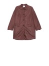 Cappotto burgundy donna con botton
