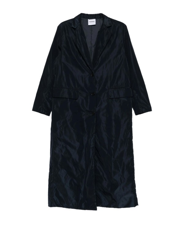 Women's Long Navy Blue Coat