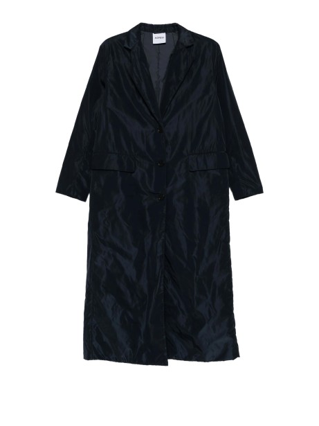 Cappotto donna lungo blu navy