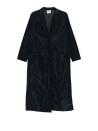 Women's Long Navy Blue Coat