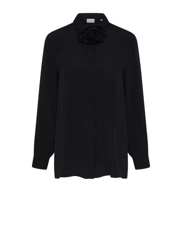 Camicia donna nera in misto seta Camicia donna nera in misto seta