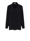 Camicia donna nera in misto seta