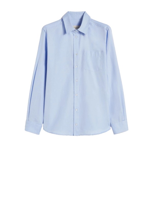 Camicia in Oxford di cotone azzurro