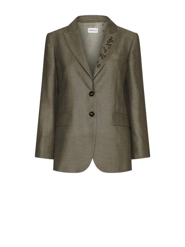 Giacca donna monopetto kaki Giacca donna monopetto kaki