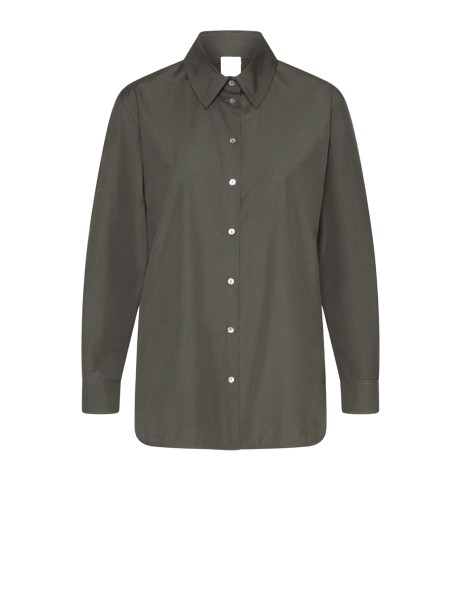 Camicia donna oliva in cotone