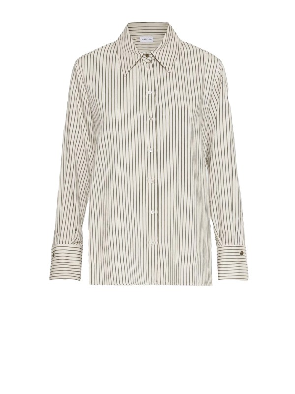 Camicia donna salvia a righe