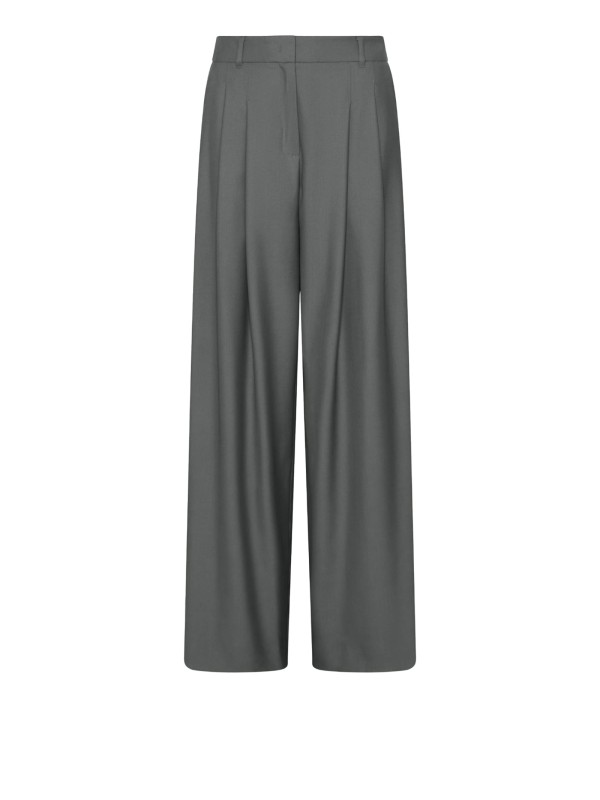 Pantalone oliva in pura lana vergine