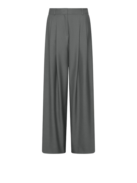 Pantalone oliva in pura lana vergine