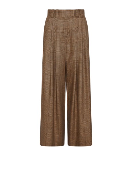 Pantalone miele motivo Galles