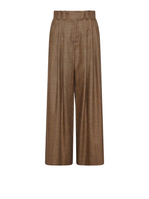 Pantalone miele motivo Galles