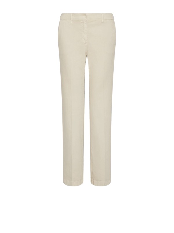 Pantalone panna donna stretch