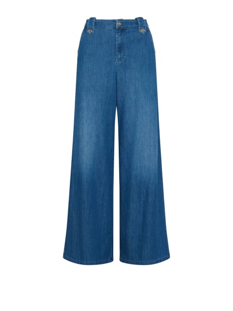 Jeans donna a vita alta wide leg Jeans donna a vita alta wide leg