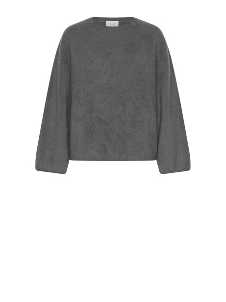 Maglia girocollo oliva lana cachemire