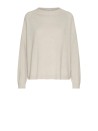 Maglia girocollo sabbia lana cachemire