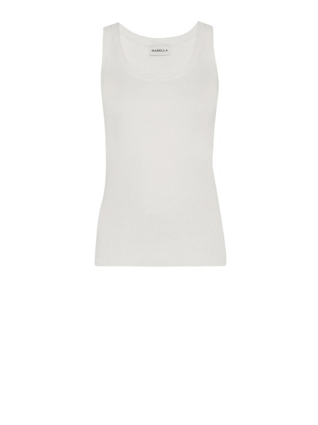 Top donna bianco in viscosa