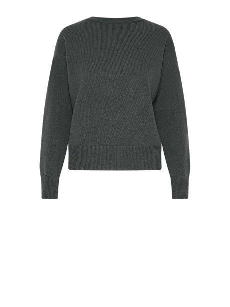 Maglia girocollo oliva donna