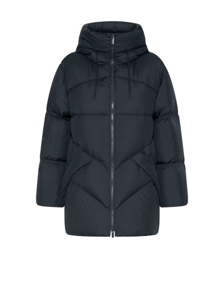 Piumino donna antracite trapuntato con zip