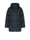Piumino donna antracite trapuntato con zip