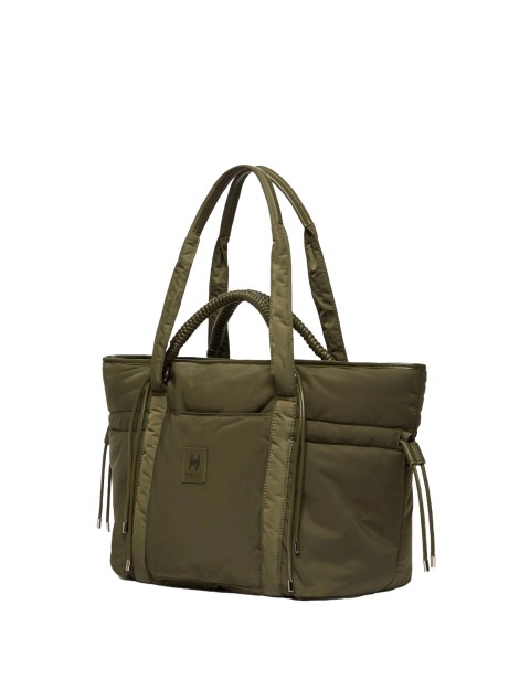 Shopping bag oliva in nylon 2