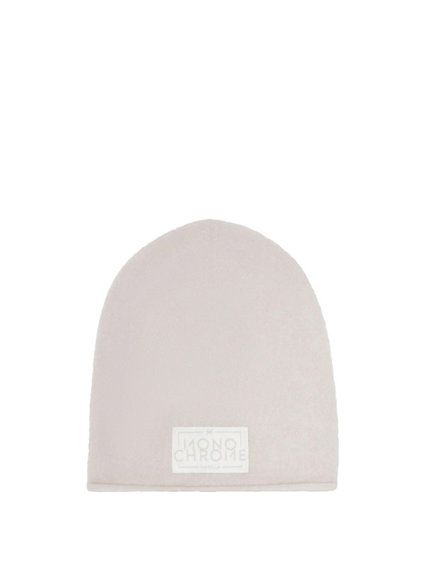 Berretto panna in lana cashmere