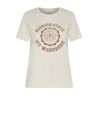 T-shirt avorio in cotone