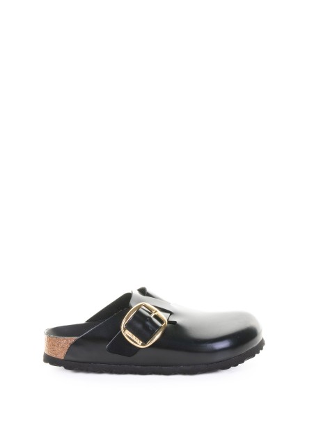 Boston Big Buckle black slipper
