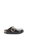 Boston Big Buckle black slipper