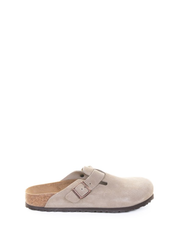 Boston dove grey suede women's slipper