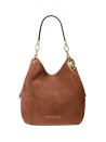 Borsa a spalla Lillie grande in pelle scamosciata