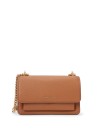 Borsa a spalla Claire convertibile grande in pelle martellata