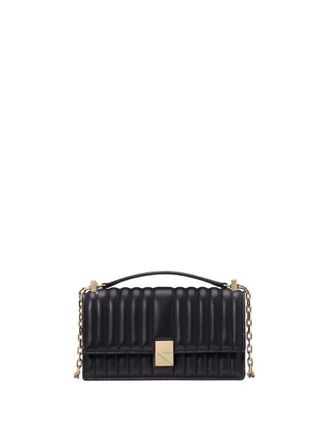 Borsa Mini tracolla con patta e catena trapuntata Deco