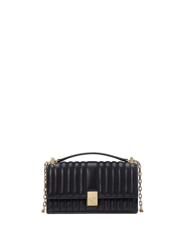 Borsa Mini tracolla con patta e catena trapuntata Deco