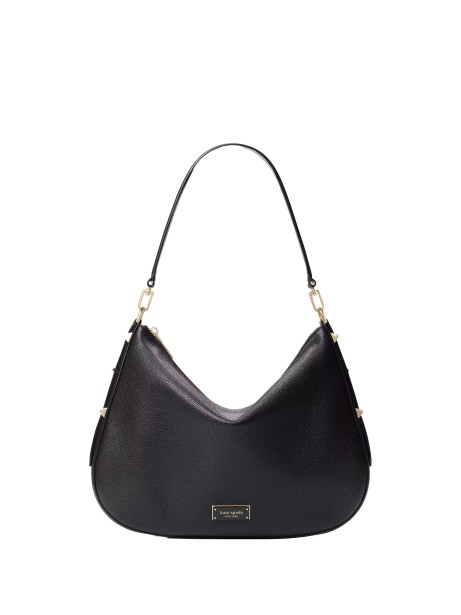 Borsa hobo grande Liv nera in pelle