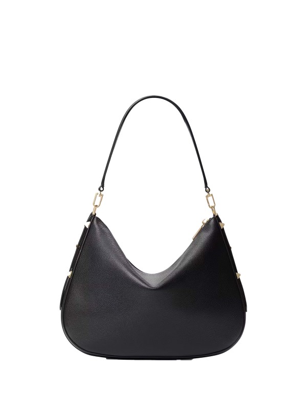 Borsa hobo grande Liv nera in pelle