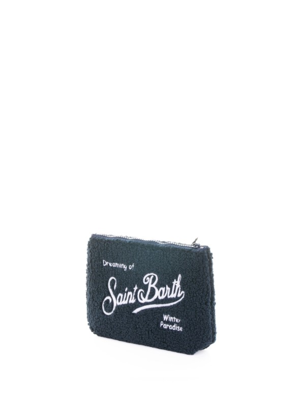 Pochette Aline teddy bluette