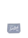 Pochette Aline a coste blu