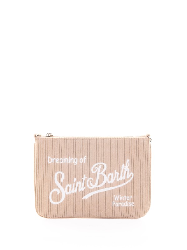 Ribbed-Effect Parisienne Clutch