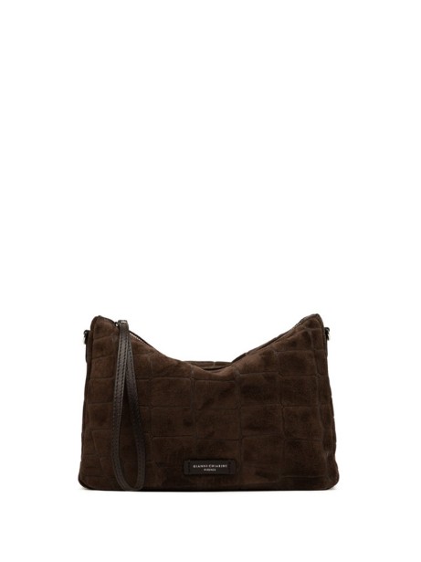 Pochette Nora in pelle scamosciata effetto cocco