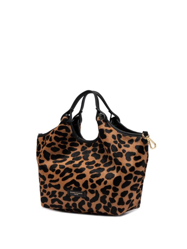 Borsa doppiomanico Dua in pelle effetto cavallino