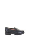 Mocassino nero in pelle